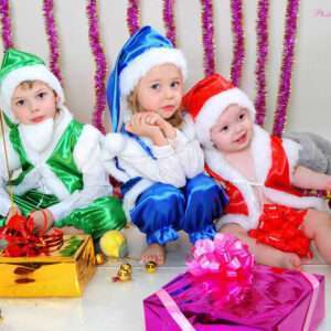 Гномик синій, зелений, жовтий